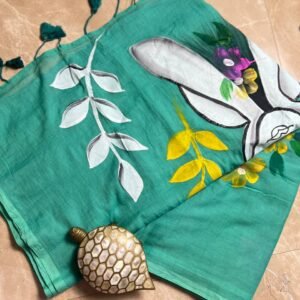 Mulmul cotton hand painted