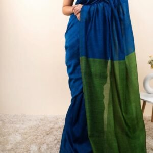 Plain Mulmul cotton Saree