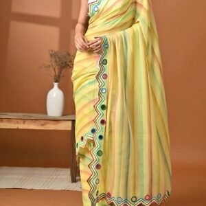 Mulmul cotton with embroidery