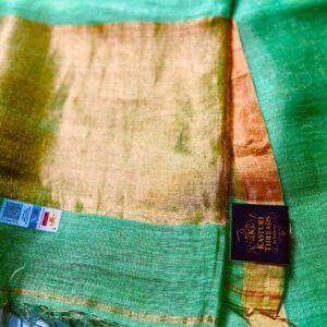 Pure Linen with zari